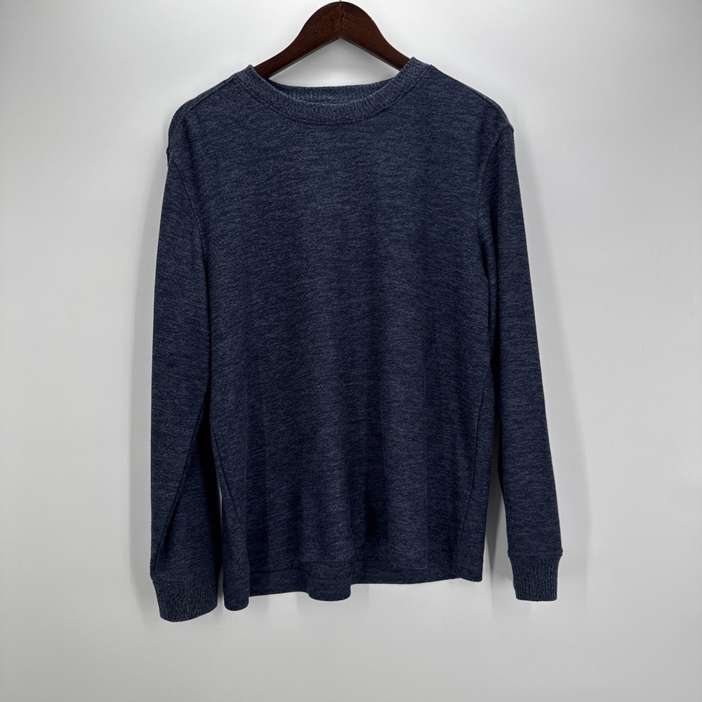 Johnston & Murphy Mens Blue Crew Neck Polyester Blend Sweater Size S